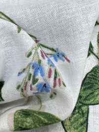 8026-790-2 Linen Loomstate With Hand-painted Flowers[Textile / Fabric] HOKKOH Sub Photo