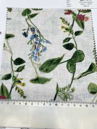 8026-790-2 Linen Loomstate With Hand-painted Flowers[Textile / Fabric] HOKKOH Sub Photo