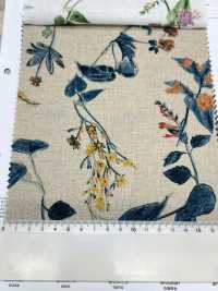 8026-790-2 Linen Loomstate With Hand-painted Flowers[Textile / Fabric] HOKKOH Sub Photo