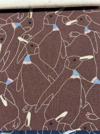 KTS7116 Linen Loomstate With Dense Penguin Print[Textile / Fabric] Cotton Kobayashi Sub Photo