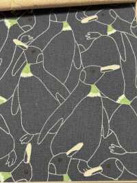 KTS7116 Linen Loomstate With Dense Penguin Print[Textile / Fabric] Cotton Kobayashi Sub Photo