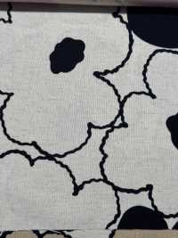 UP5928 Linen Linen Canvas Peach Flower Print[Textile / Fabric] Cotton Kobayashi Sub Photo