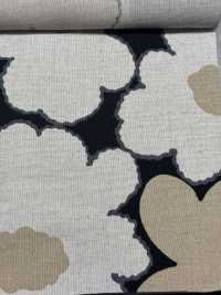 UP5928 Linen Linen Canvas Peach Flower Print[Textile / Fabric] Cotton Kobayashi Sub Photo