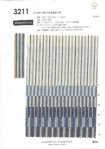 3211 Indigo Twill Selvedge