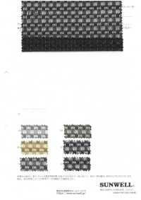 41696 Classical Check Sheer Lace[Textile / Fabric] SUNWELL Sub Photo