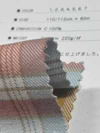 CH-6347 Vintage Napped Twill Check[Textile / Fabric] Kuwamura Textile Sub Photo