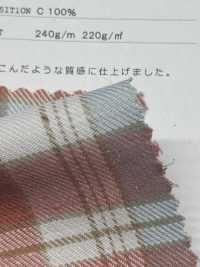 CH-6347 Vintage Napped Twill Check[Textile / Fabric] Kuwamura Textile Sub Photo
