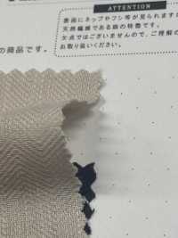 CHL-6349 Linen Uneven Thread Henley Reborn Washer Processing[Textile / Fabric] Kuwamura Textile Sub Photo