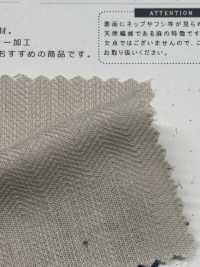 CHL-6349 Linen Uneven Thread Henley Reborn Washer Processing[Textile / Fabric] Kuwamura Textile Sub Photo