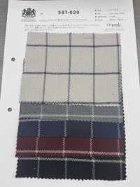 SBT-020 Organic Assorted Herringbone Windowpane Check[Textile / Fabric] Kuwamura Textile Sub Photo