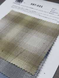 SBT-021 Organic Trimmed Henribone Ombre Check[Textile / Fabric] Kuwamura Textile Sub Photo