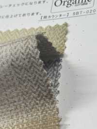 SBT-021 Organic Trimmed Henribone Ombre Check[Textile / Fabric] Kuwamura Textile Sub Photo