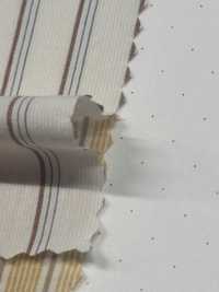 SBT-019 Organic Natural Wrinkle Washed Stripes[Textile / Fabric] Kuwamura Textile Sub Photo