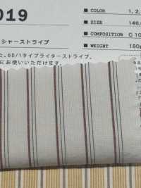 SBT-019 Organic Natural Wrinkle Washed Stripes[Textile / Fabric] Kuwamura Textile Sub Photo