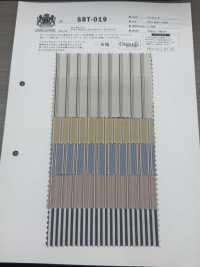 SBT-019 Organic Natural Wrinkle Washed Stripes[Textile / Fabric] Kuwamura Textile Sub Photo