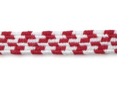 THGB03-B Japanese-style Elastic Webbing Cord, Ichimatsu Pattern, 6 Mm