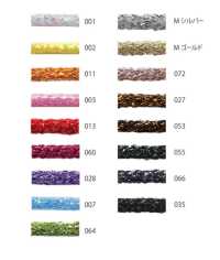 LMC01(M) Lame "M"cord 4mm[Ribbon Tape Cord] Cordon Sub Photo