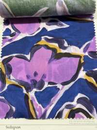 DP-7930-3 60 Lawn Digital Print Large Flower[Textile / Fabric] HOKKOH Sub Photo