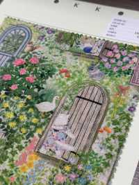 DP-4856-4 Secret Garden Linen Loomstate Sheeting[Textile / Fabric] HOKKOH Sub Photo