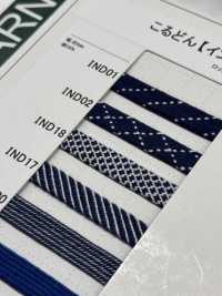 IND17 Indigo Cord 8mm[Ribbon Tape Cord] Cordon Sub Photo