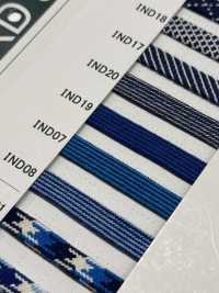 IND20 Indigo Cord 8mm[Ribbon Tape Cord] Cordon Sub Photo