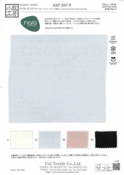 KKF2667-W Acetate Vintage Fancy Twill Wide Width