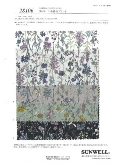 28106 60s Lawn Small Floral Print