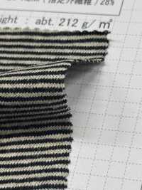 SD0188 Cotton/Hemp Yarn Dyed Jersey Horizontal Stripes[Textile / Fabric] SHIBAYA Sub Photo