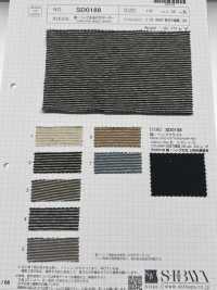 SD0188 Cotton/Hemp Yarn Dyed Jersey Horizontal Stripes[Textile / Fabric] SHIBAYA Sub Photo
