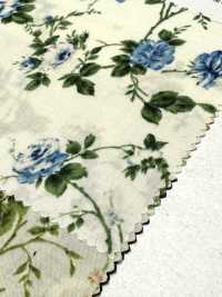 28115 Cordot Organics® 60 Thread Lawn Retro Floral Print[Textile / Fabric] SUNWELL Sub Photo