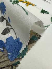 28110 Linen Loomstate With Botanical Floral Print And Angel Soft Processing[Textile / Fabric] SUNWELL Sub Photo
