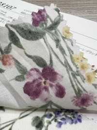 28107 60 Thread Lawn Watercolor Floral Print[Textile / Fabric] SUNWELL Sub Photo