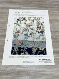 28107 60 Thread Lawn Watercolor Floral Print[Textile / Fabric] SUNWELL Sub Photo