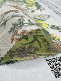28114 Cordot Organics® 60 Thread Lawn Retro Floral Print[Textile / Fabric] SUNWELL Sub Photo