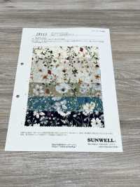 28113 60 Thread Lawn Watercolor Floral Print[Textile / Fabric] SUNWELL Sub Photo