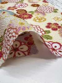 KKP2338-D-HANAKOMATI Futako Chirimen Hanakomachi[Textile / Fabric] Uni Textile(Komon Studio) Sub Photo