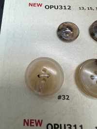 OPU312 Water Buffalo Horn 4-hole Resin Buttons DAIYA BUTTON(DAIYA BUTTON) Sub Photo