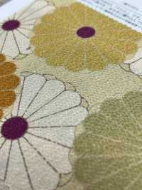 KKP2338-D-KIKUYUZEN Futako Chirimen Chrysanthemum Yuzen[Textile / Fabric] Uni Textile(Komon Studio) Sub Photo