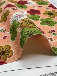 KKP2338-D-KOUBAIKA Futako Chirimen Red Plum Blossom[Textile / Fabric] Uni Textile(Komon Studio) Sub Photo