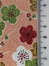 KKP2338-D-KOUBAIKA Futako Chirimen Red Plum Blossom[Textile / Fabric] Uni Textile(Komon Studio) Sub Photo