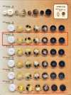 MY163 Buffalo Horn Style 4-Hole Resin Button