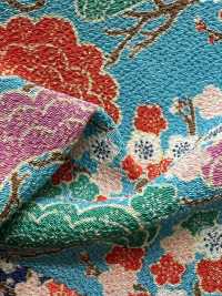KKP2338-D-MATUNIUME Futako Chirimen Pine And Plum[Textile / Fabric] Uni Textile(Komon Studio) Sub Photo