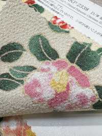 KKP2338-D-MTSUBAKI Futako Chirimen Miyako Tsubaki[Textile / Fabric] Uni Textile(Komon Studio) Sub Photo