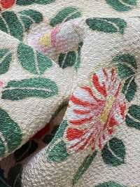 KKP2338-D-MTSUBAKI Futako Chirimen Miyako Tsubaki[Textile / Fabric] Uni Textile(Komon Studio) Sub Photo