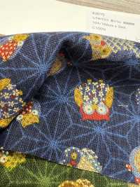 83075 Uneven Thread Cloth Old-fashioned Kinpukuro Kasuri[Textile / Fabric] VANCET Sub Photo
