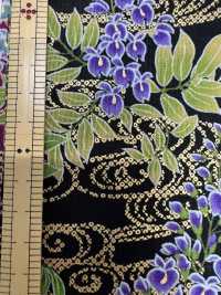 850586 Lawn Flower Gold Japanese Pattern Wisteria Flowing Water[Textile / Fabric] VANCET Sub Photo