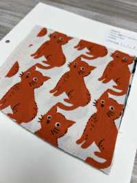850575 Unbleached Oxford Cotton Cat And Chidori[Textile / Fabric] VANCET Sub Photo