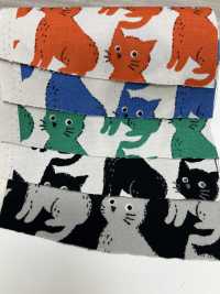 850575 Unbleached Oxford Cotton Cat And Chidori[Textile / Fabric] VANCET Sub Photo