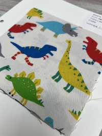 850579 Unbleached Oxford Cotton Warm Dinosaur[Textile / Fabric] VANCET Sub Photo