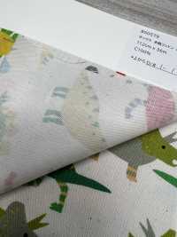 850579 Unbleached Oxford Cotton Warm Dinosaur[Textile / Fabric] VANCET Sub Photo